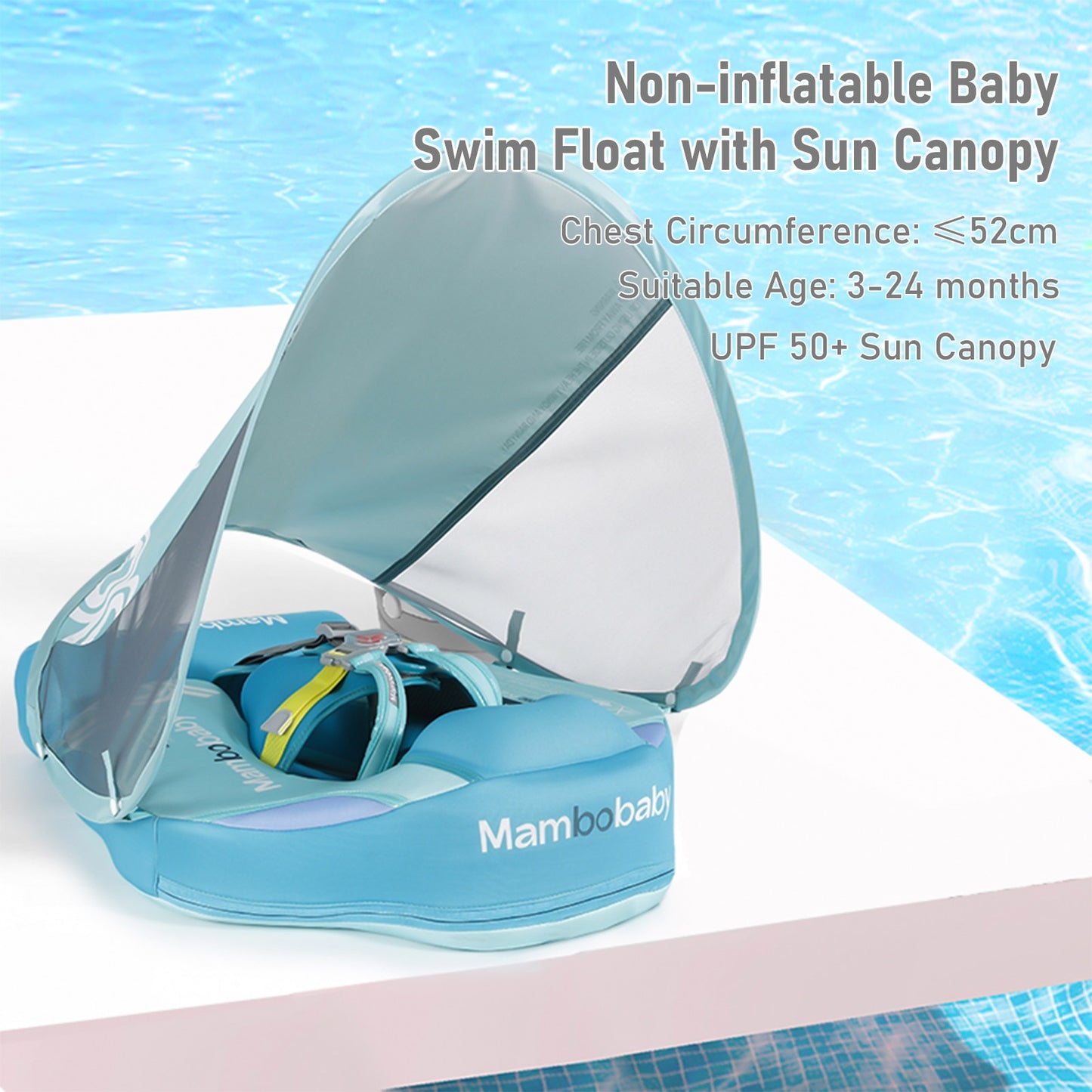 Waterproof Soft Baby Swimming Float With Sunshade