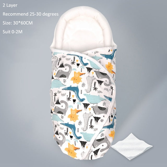 Cotton Sleeping Baby Bag 0-6 Months