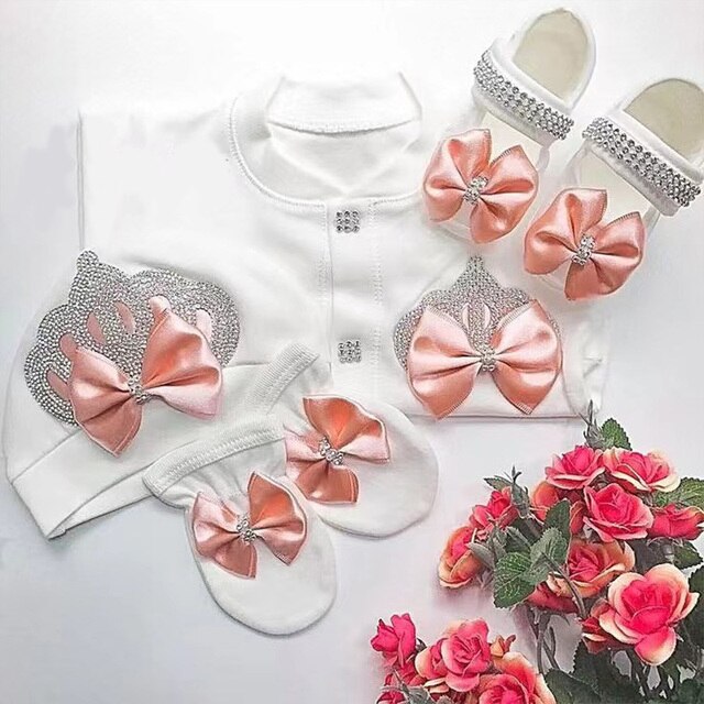 4pcs "Welcome Home" Baby Set