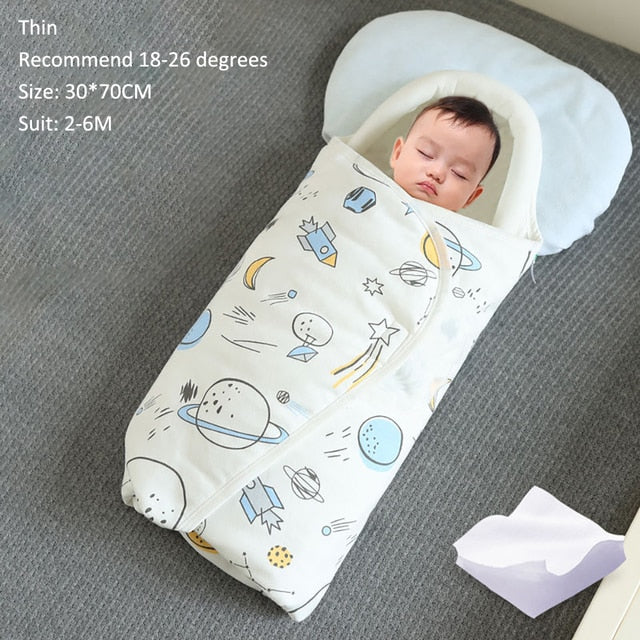 Cotton Sleeping Baby Bag 0-6 Months