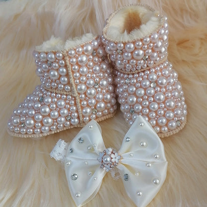 Handmade Baby Girl Winter Sparkling Set