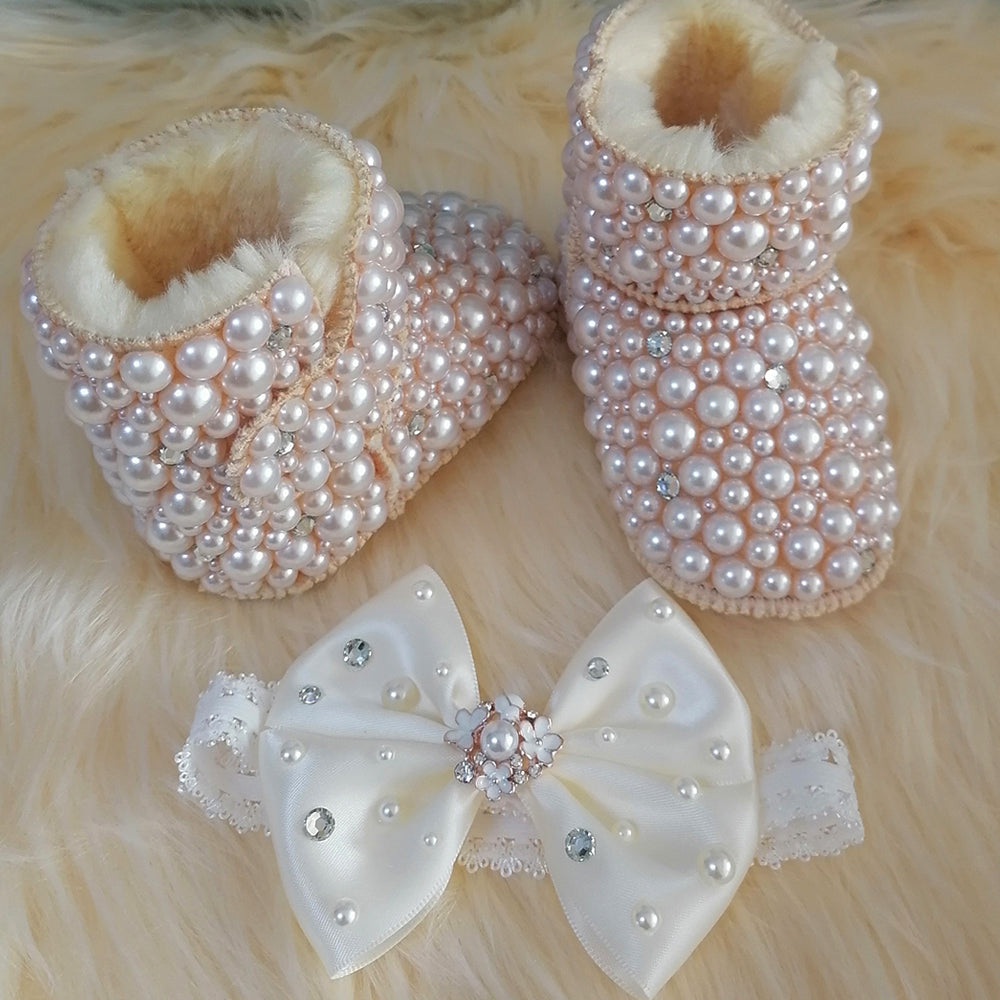 Handmade Baby Girl Winter Sparkling Set