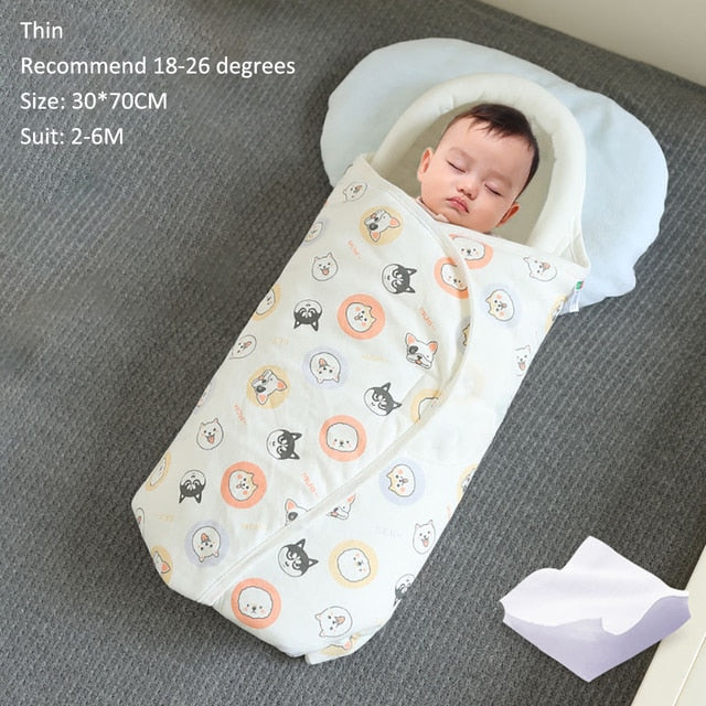 Cotton Sleeping Baby Bag 0-6 Months