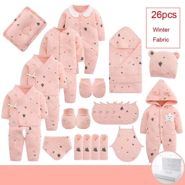 26 Pcs Newborn Essentials Set (0-3m)