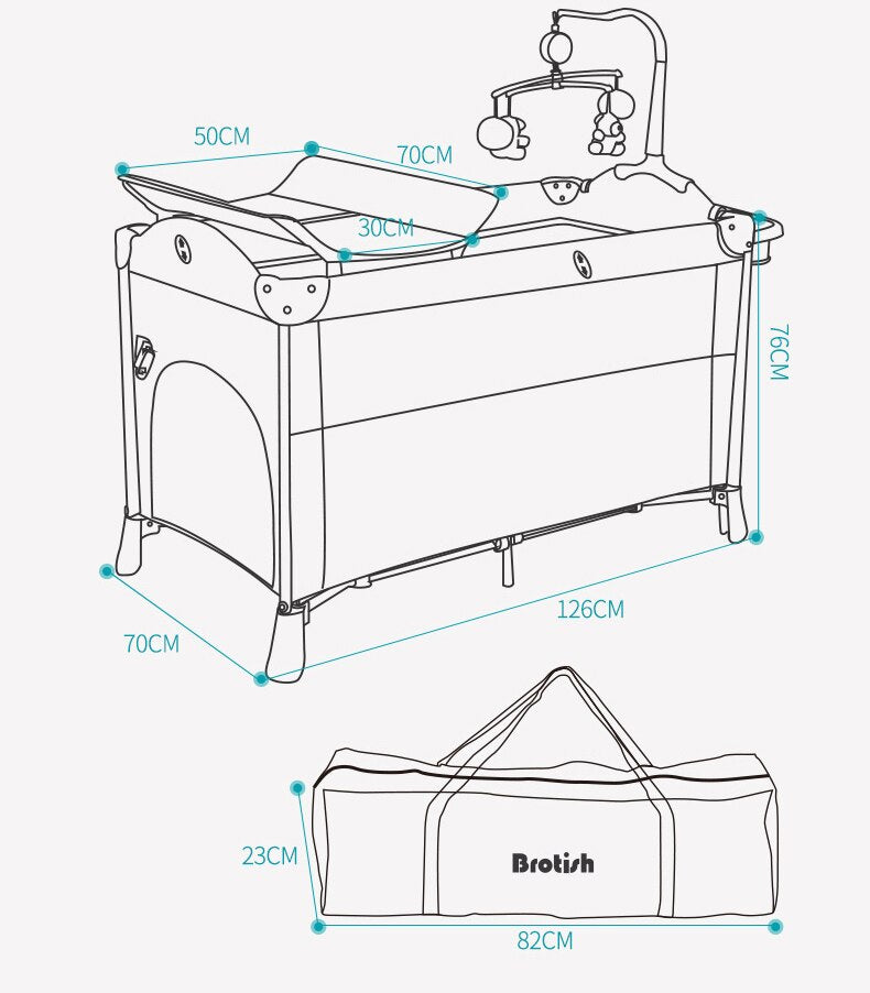 Transformer Baby Bed (with Diaper Changing Table)