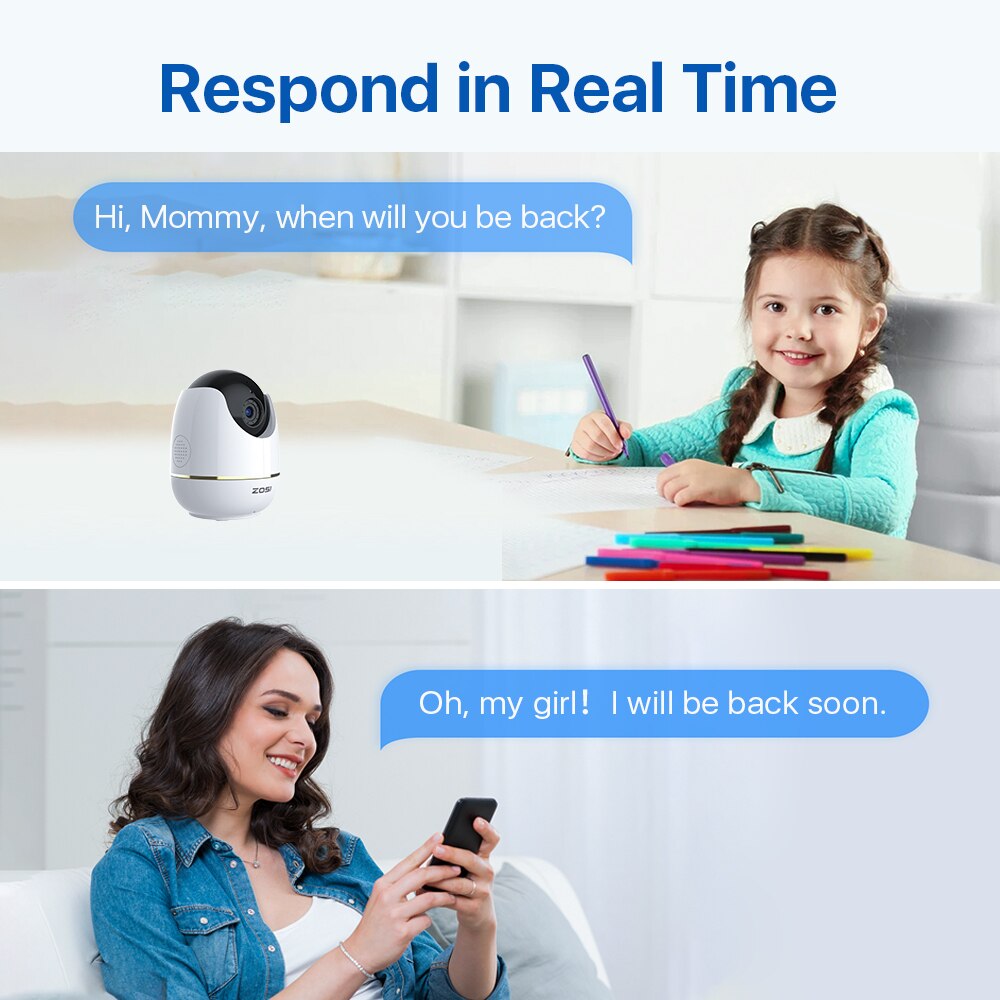 5MP Super HD WIFI Baby Nanny With AI Powered Detection