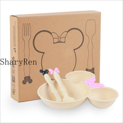 3 Pcs Mickey Mouse Feeding Set