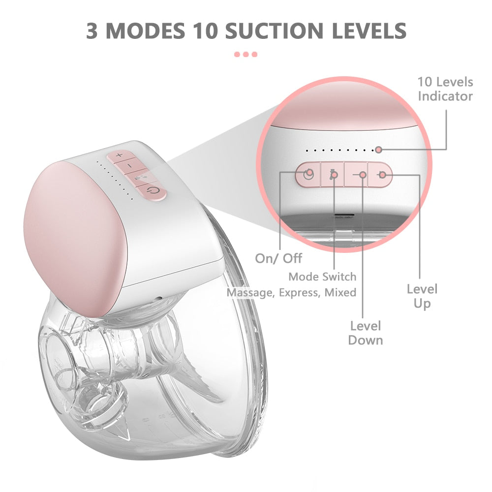 Hands-Free Wearable Breast Milk Pump