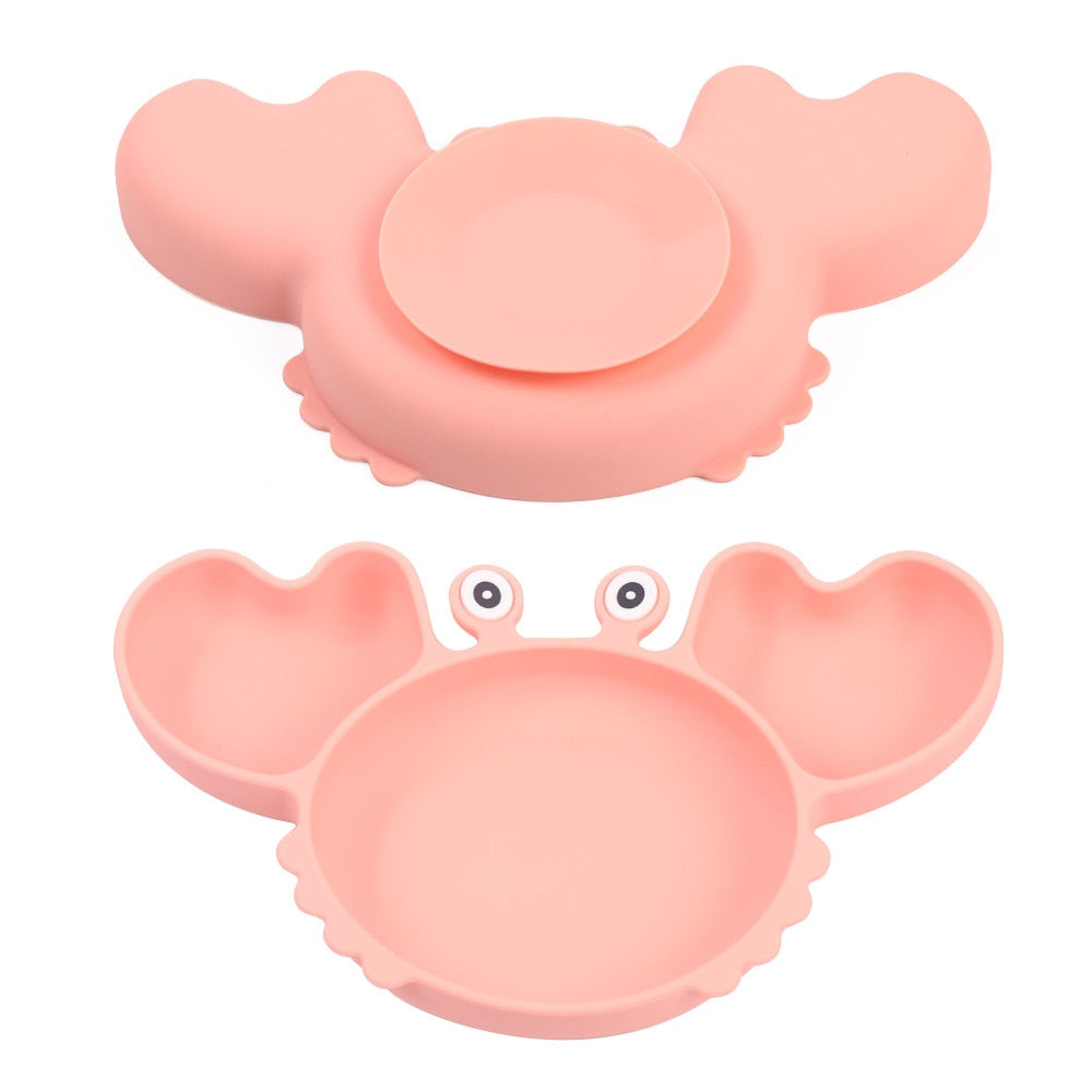 9Pcs Baby Silicone Non-Slip Feeding Set