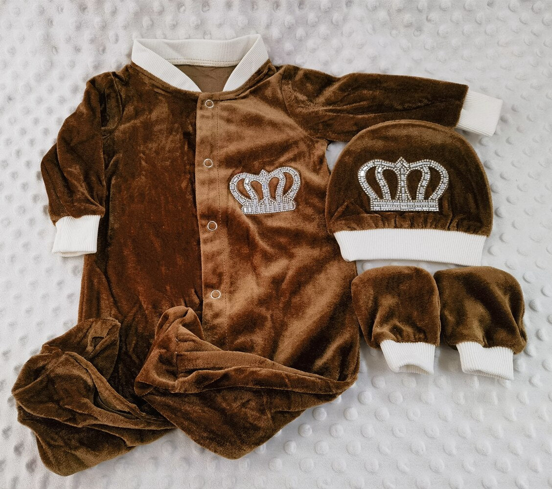 3pcs Baby Boy Set "Velvet"