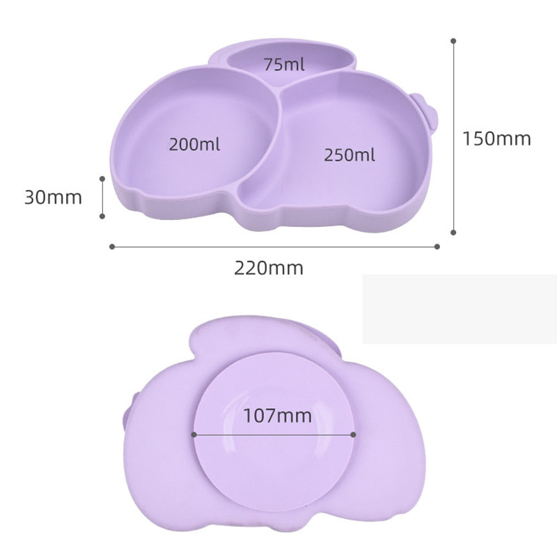 8PCS Baby Silicone Feeding Set