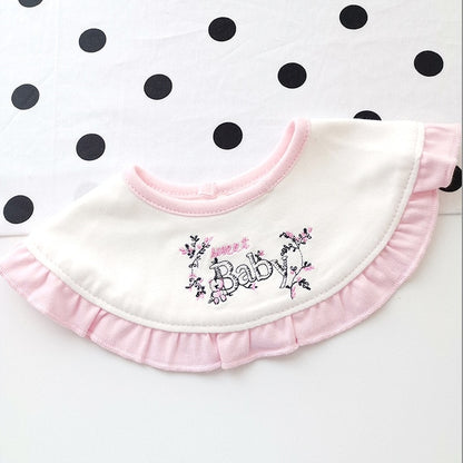 Cute Pink Cotton Baby Bibs