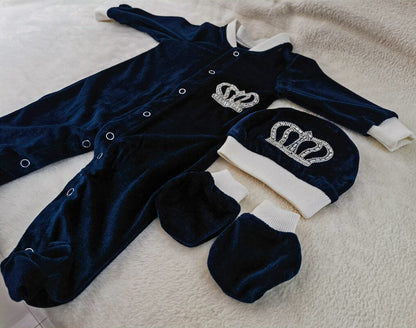 3pcs Baby Boy Set "Velvet"