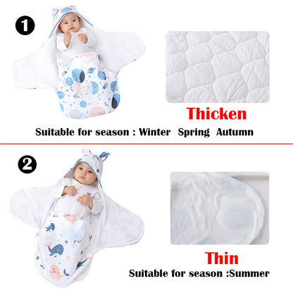 Baby Wrap Blanket for 0-6 Months