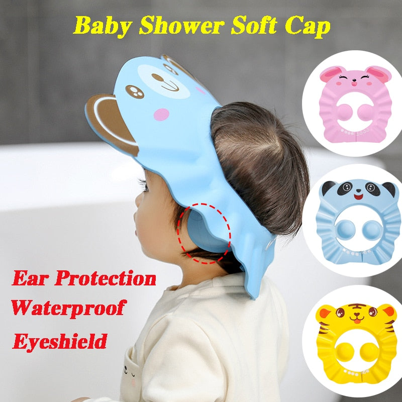 Soft Baby Shower Cap