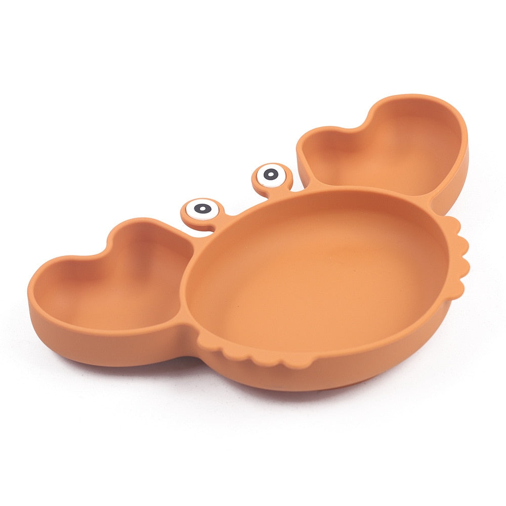 9Pcs Baby Silicone Non-Slip Feeding Set