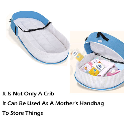 Portable Baby Nest With Mosquito Protection Net