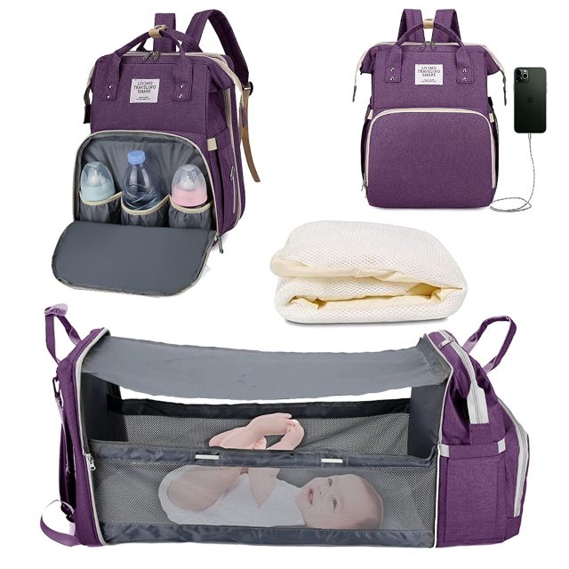 Mom Bag & Portable Baby Bed