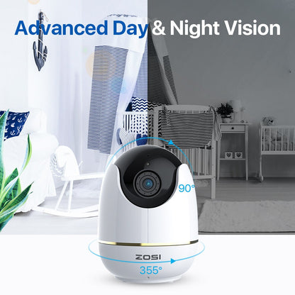 5MP Super HD WIFI Baby Nanny With AI Powered Detection