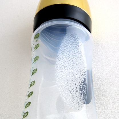 240ml Gold Baby Bottle With Chain Clip Set (26 Letters options)