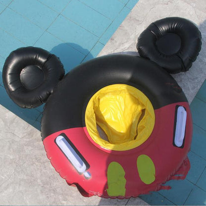 Mickey/Minnie Baby Swimming Ring with Sunshade