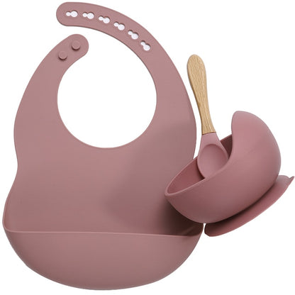 3 Pcs Baby Silicone Feeding Set