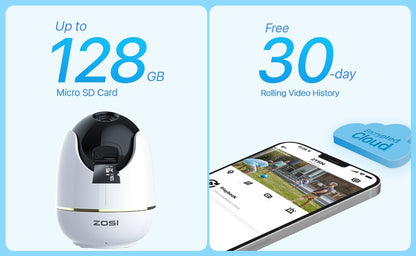 5MP Super HD WIFI Baby Nanny With AI Powered Detection