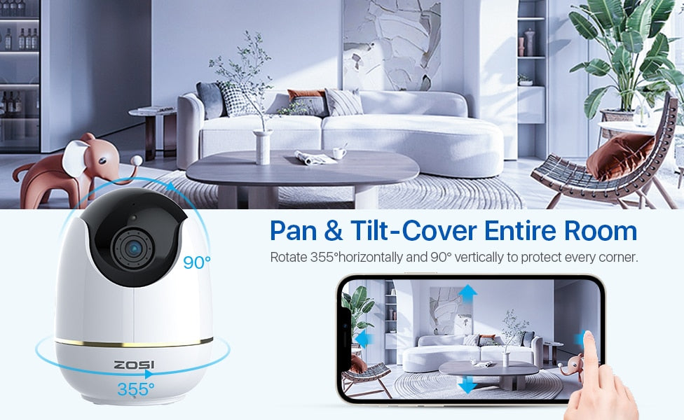 5MP Super HD WIFI Baby Nanny With AI Powered Detection