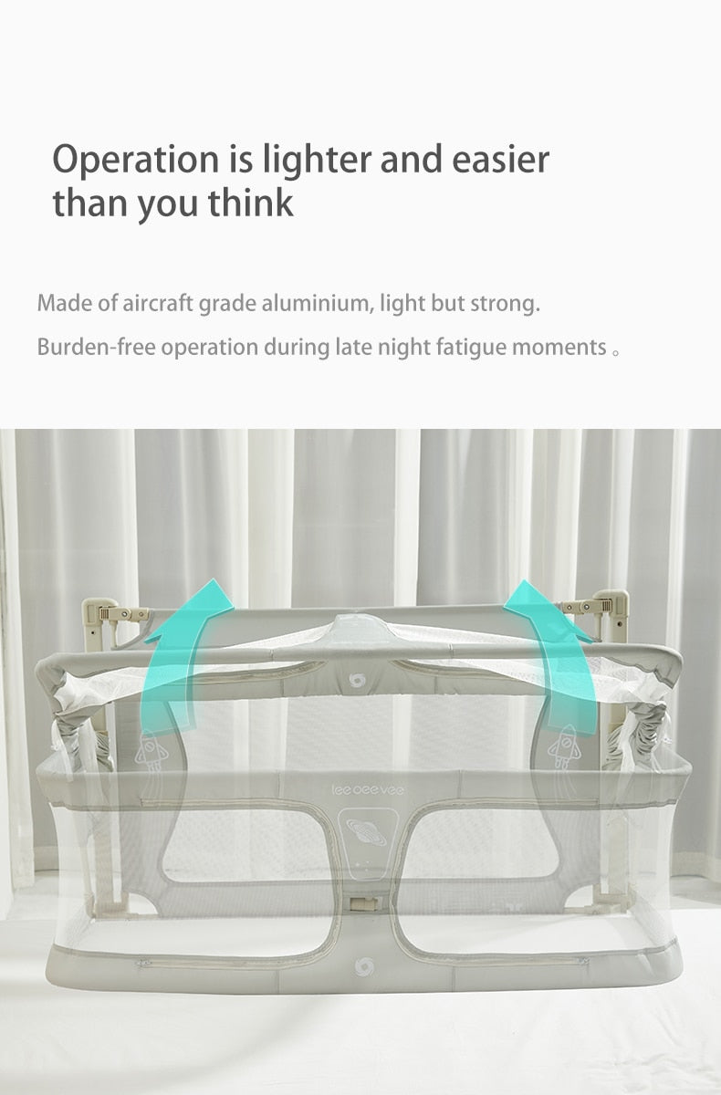 Multifunctional Bedside Baby Crib