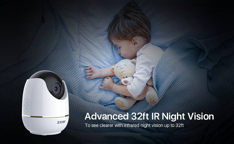 5MP Super HD WIFI Baby Nanny With AI Powered Detection