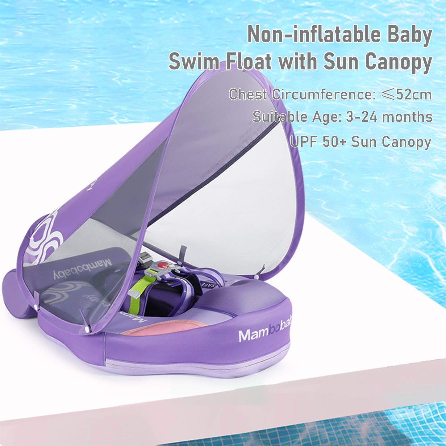 Waterproof Soft Baby Swimming Float With Sunshade