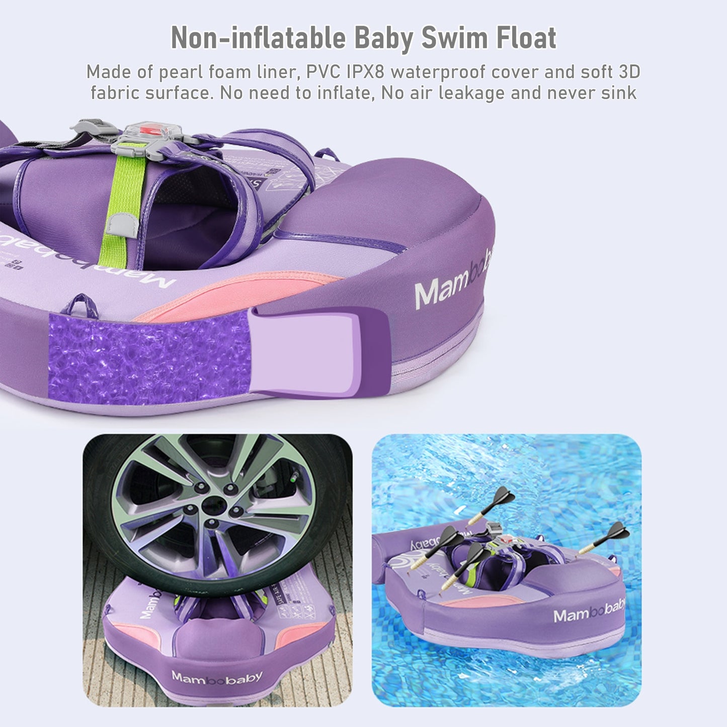 Waterproof Soft Baby Swimming Float With Sunshade