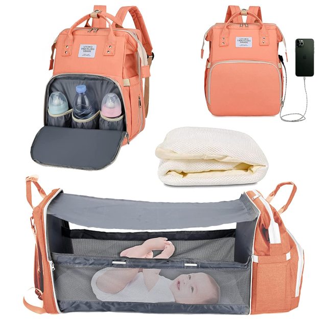 Mom Bag & Portable Baby Bed