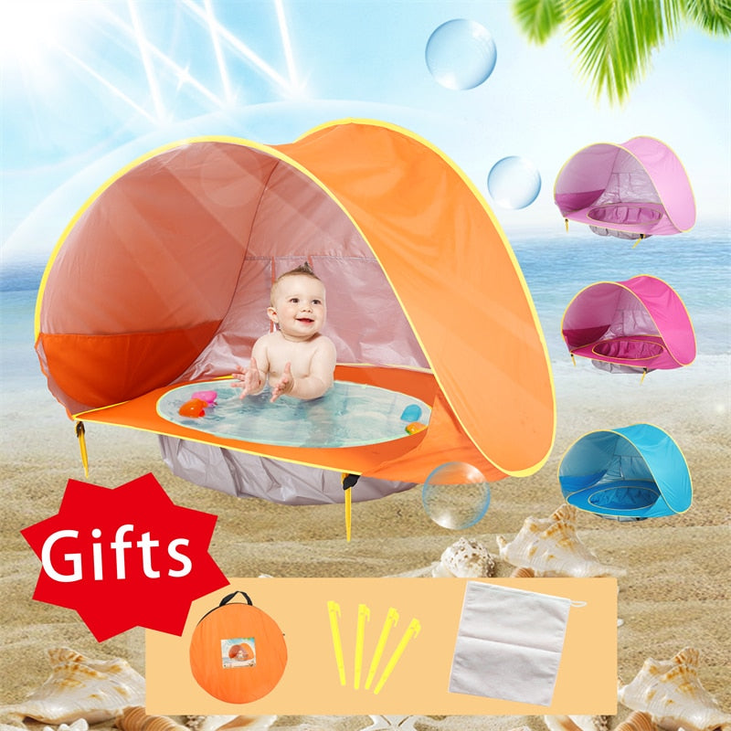 Portable Baby Beach Tent With UV Protection