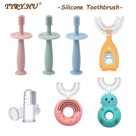 Baby Soft Silicone Training Toothbrush