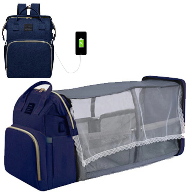 Backpack to Baby Crib Transformer With Mosquito Protection Net