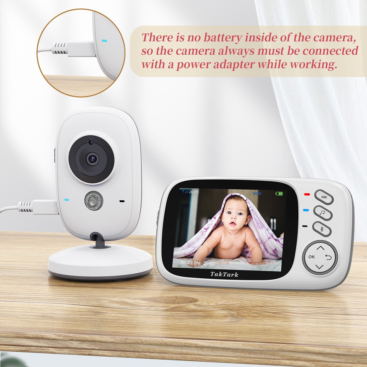 3.2 inch Wireless Video Baby Nanny