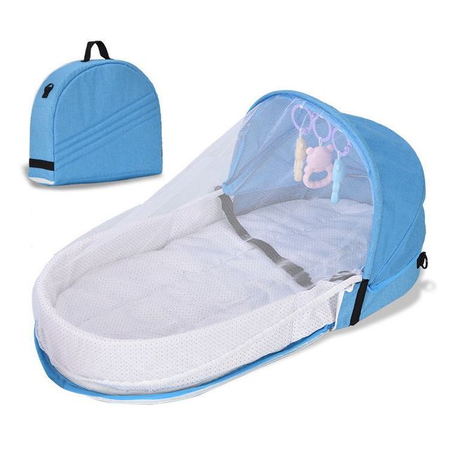 Portable Baby Nest With Mosquito Protection Net