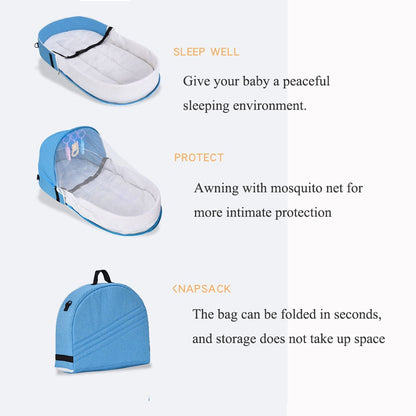 Portable Baby Nest With Mosquito Protection Net