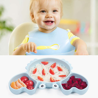 9Pcs Baby Silicone Non-Slip Feeding Set