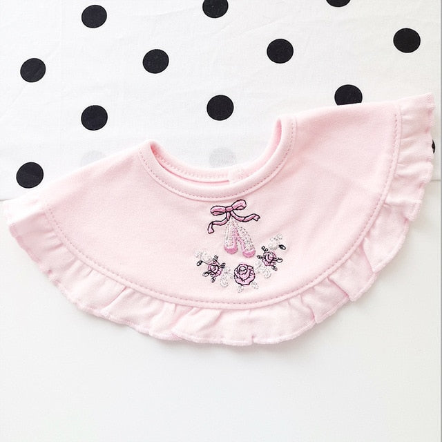 Cute Pink Cotton Baby Bibs