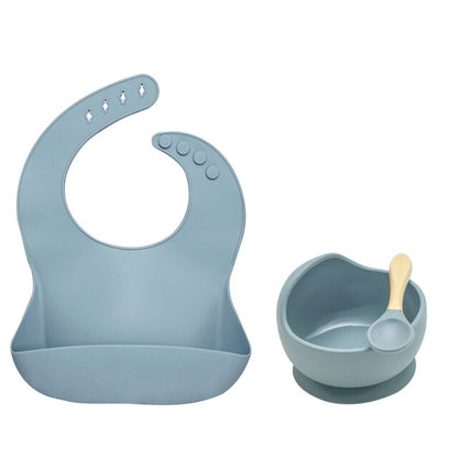 3 Pcs Baby Silicone Feeding Set