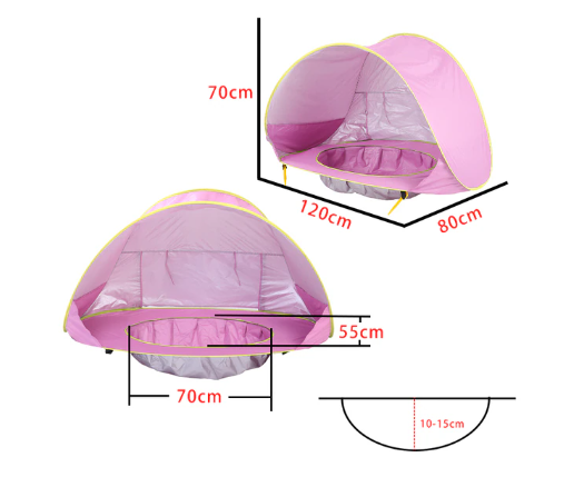 Portable Baby Beach Tent With UV Protection