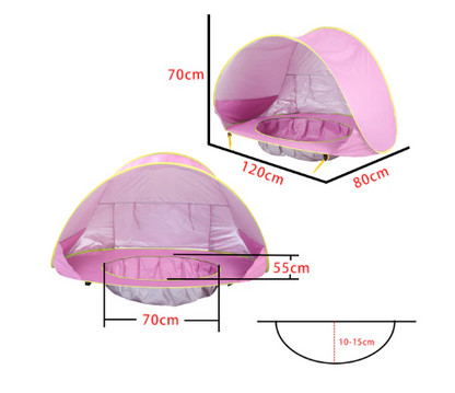 Portable Baby Beach Tent With UV Protection