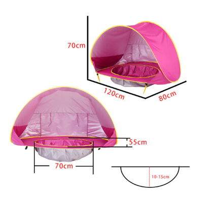 Portable Baby Beach Tent With UV Protection