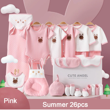 26 Pcs Newborn Essentials Set (0-3m)