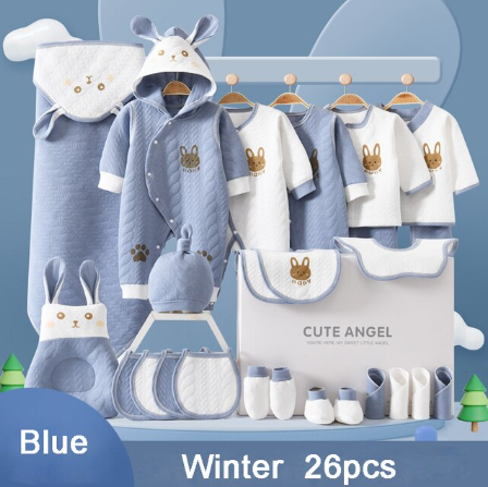 26 Pcs Newborn Essentials Set (0-3m)